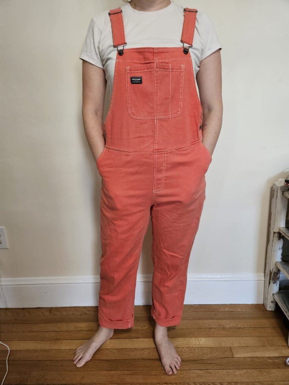 Wildfang Denim Overalls, size Medium